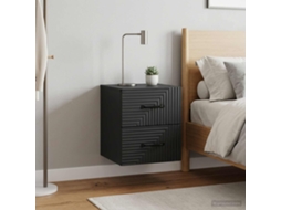 Vidaxl Gabinete De Canto Montado Na Parede 2 Unid. Preto