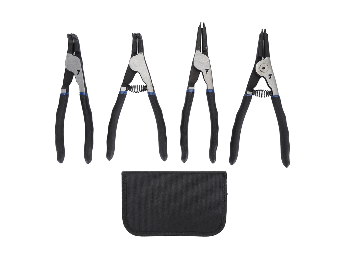 CONJUNTO de 4 Alicates de Anel de Travamento 7 Polegadas Aço Carbono Alto | S/MARCA