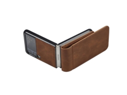 Capa De Couro Com Forte Magnetismo Para Samsung Galaxy Z Flip3 5g Da Série Dream Da Forwenw