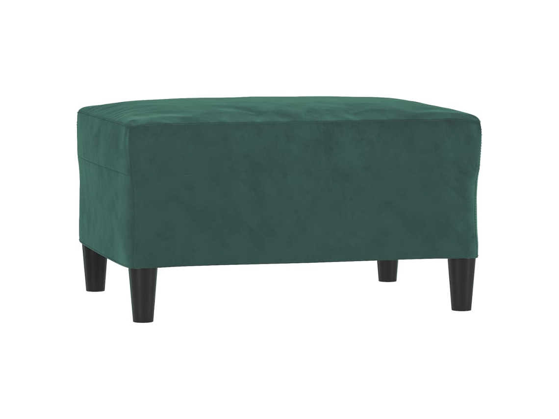 Footstool, Footstools Vidaxl Verde Veludo (70 X 55 X 41 Cm)