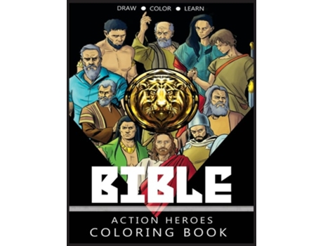 Livro Bible Action Heroes Coloring Book De Javier H Ortiz (inglês)