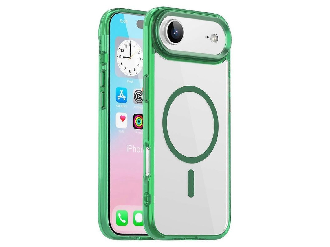 2026 capa Transparente para Iphone Air com Magsafe Tpu + Pc Protetora Anti amarração e Anti emborrachamento