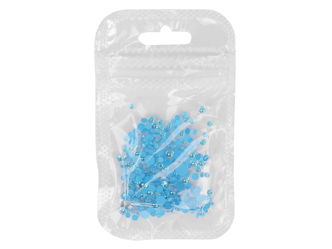 300 Peças De Contas Meias Esferas Com Fundo Plano Para Decoração De Unhas Diy Tamanhos Mistas