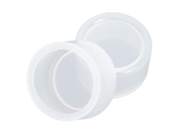 Capas de plástico branco, protetores de botão substituíveis, pacote com 20 unidades.