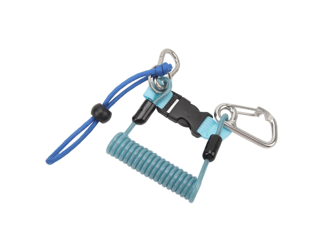 Gancho De Mergulho Com Corda Inox E Tpu Azul