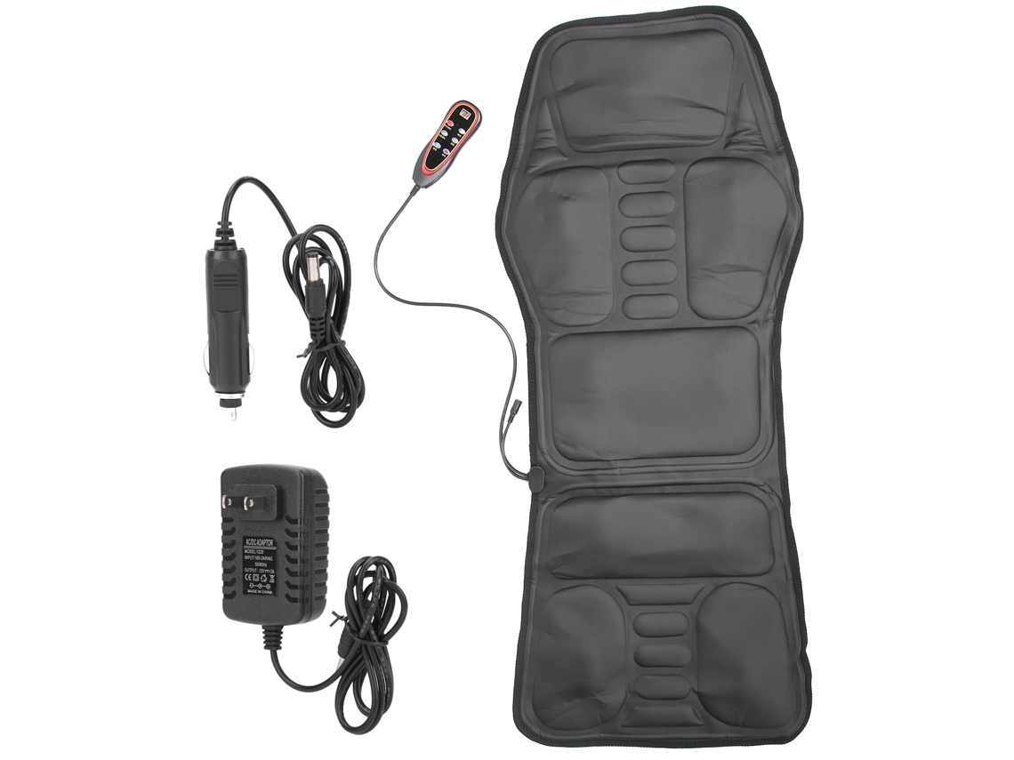 Almofada Massageadora Elétrica Para Carro Com Aquecimento E Vibração, Colchão Para Cadeira De Costas