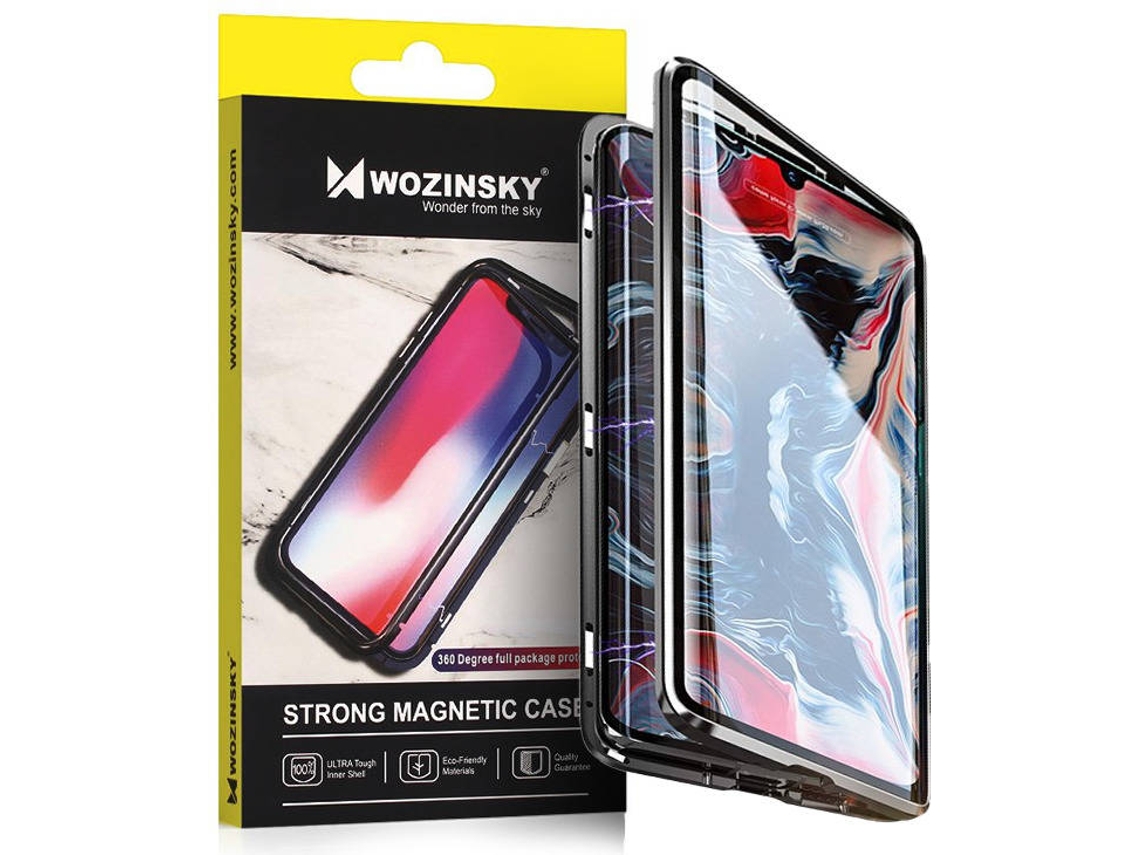 Capa Samsung Galaxy A72 LMOBILE 360 Magnética Preto- Transparente