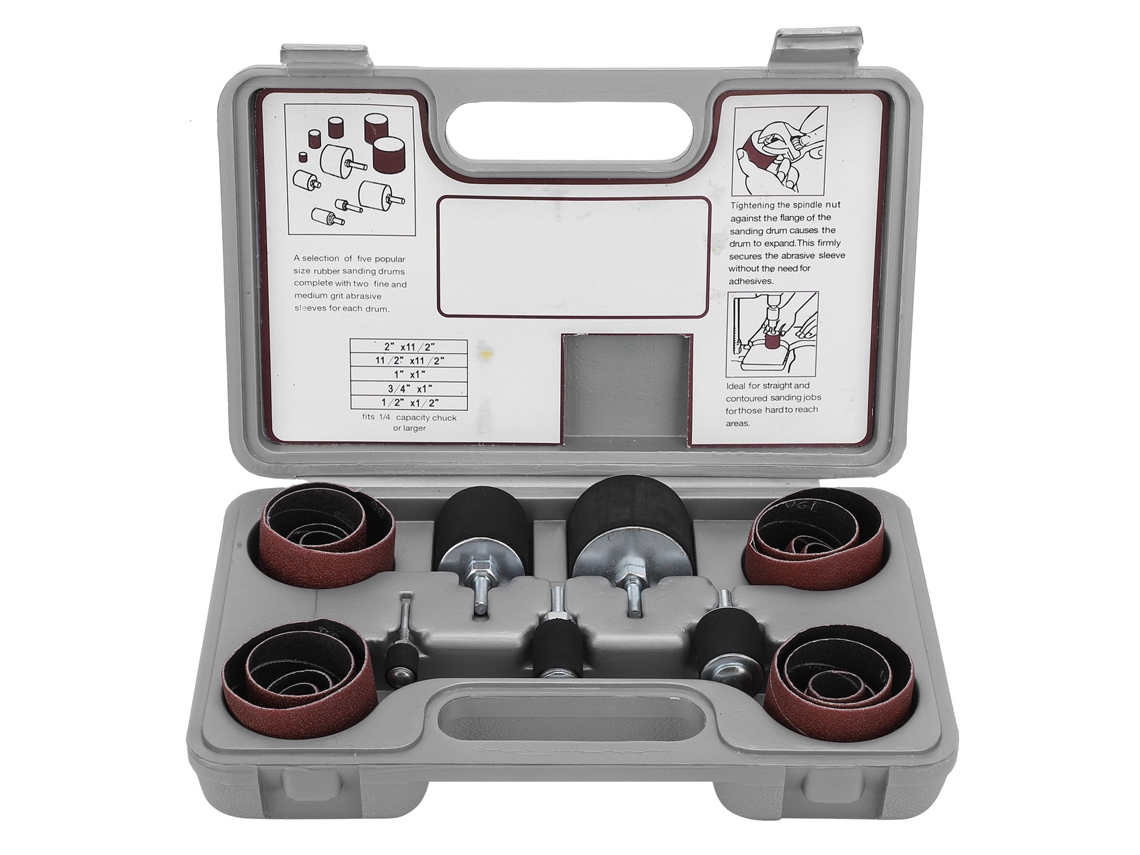 Kit De Lijado De Tambor 25 Piezas Para Madera, Herramientas De Pulido Y Rotación
