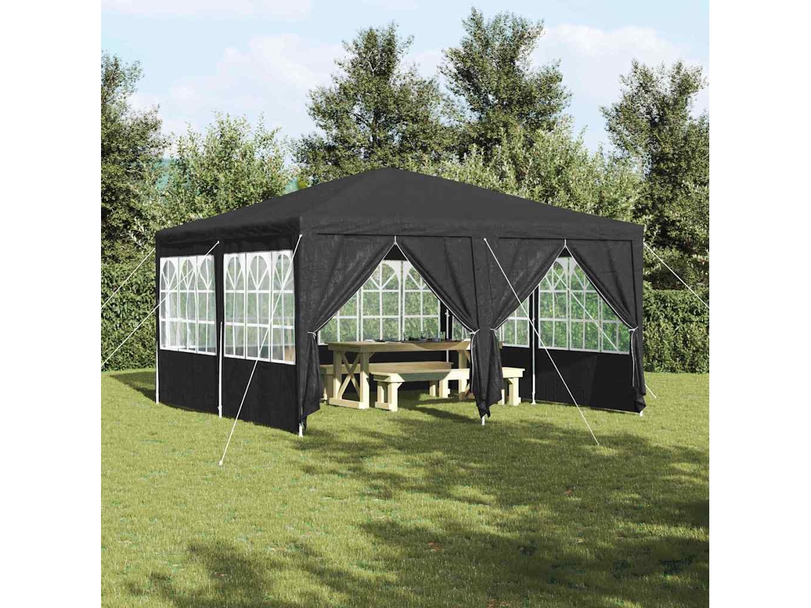 Vidaxl Tenda De Festa Antracite 400 X 400 X 266 Cm Polietileno