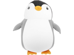 Almofada de Pescoço em Formato U com Estampa Pinguim. Viagem Leve e Reversível, Feita Poliéster, CHABERLU