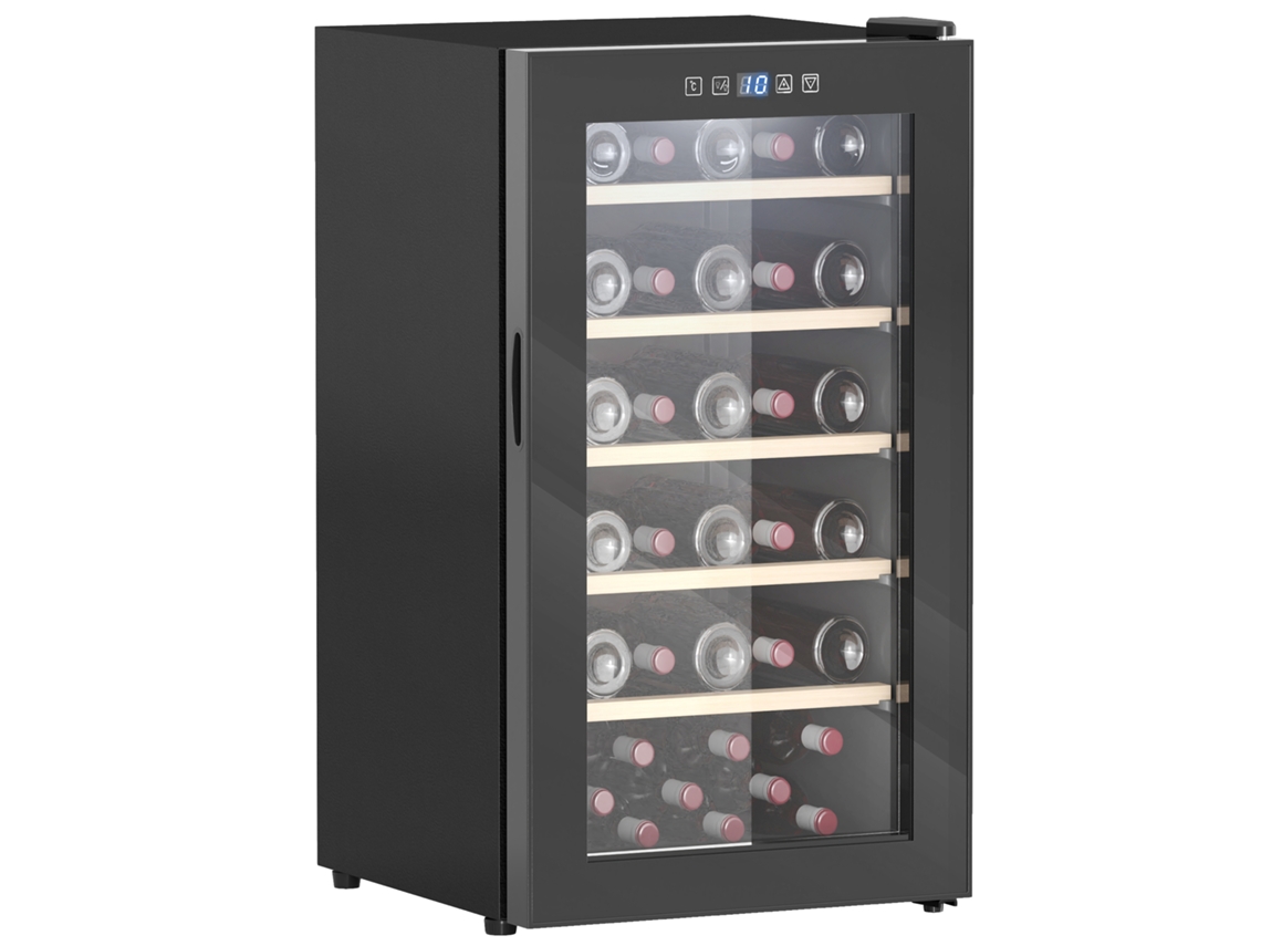 Adega Climatizada AQUAFORGE para 41 garrafas, 91L, silenciosa, porta de vidro, iluminação LED