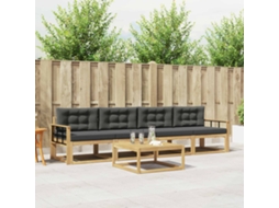 Vidaxl Conjunto De Sofás Para Exterior 4 Unid. Branco E Antracite