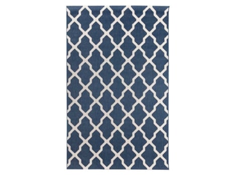 Tapete Yellow Tipi Cottage Polipropileno Azul (160x230cm)