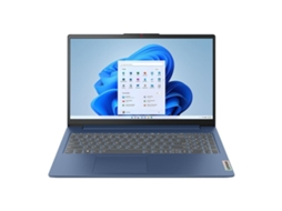 Laptop Lenovo Ideapad Slim 3 15iru8 I3 1315u (azul 512 Gb Ssd 8 Gb Ram 15,6 Tomada Eu Qwerty Us Intel Core I3)