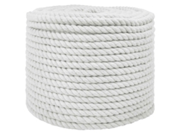 Vidaxl Corda De Algodão 14 Mm 100 M Branco 100% Algodão