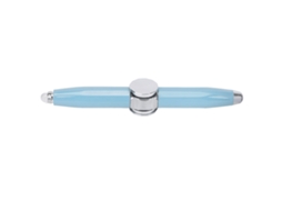 Mali caneta Giratória Fidget com Luz Led para Alivio de Estresse e Escrita Portátil Cor Azul Claro