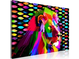 Quadro ARTGEIST Rainbow Lion (120 x 80 cm)