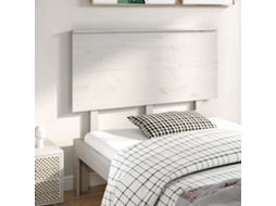Vidaxl Cabeceira De Cama 124x6x82,5 Cm Pinho Maciço Branco