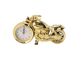 Despertador Moto Vintage Simulação Infantil Ouro 168d
