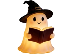 Luminária De Leitura Fantasma Em Forma Estatueta Iluminada Para O Halloween