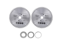 2 lâminas de serra circular de carboneto de 9,8 polegadas para madeira, aglomerado e compensado, 48/60 dentes para marcenaria.