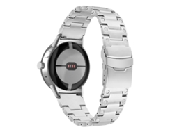 Bracelete de Aço Inoxidável Três Contas para Google Pixel Watch Dinheiro