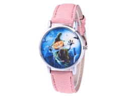 Reloj De Cuarzo Con Correa De Cuero Pu Y Dial Redondo Zhoulianfa Hallowmas (rosa)