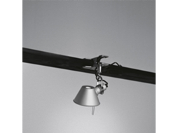 Candeeiro de Parede Led Tolomeo Micro com Pinça Artemide Prata LEDKIA
