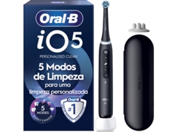 Escova Dentes Elétrica ORAL-B iO 5S Preta (1 Unidade)