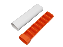 Organizador de Remédios 7 Dias Mini com 7 Compartimentos Branco e Laranja S/MARCA