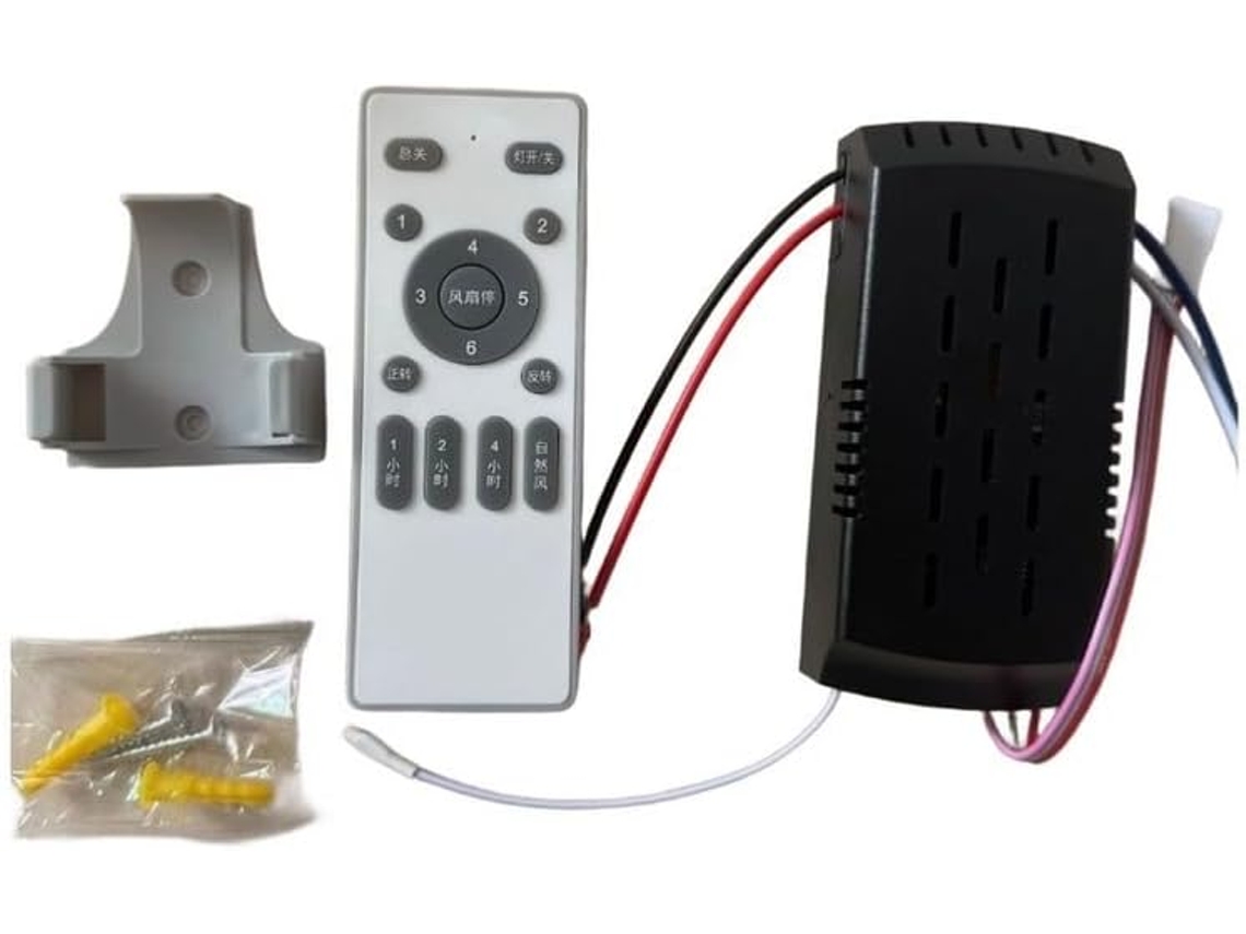 Ventilador De Teto Com Controle Remoto, 6 Velocidades, Timer E Modo