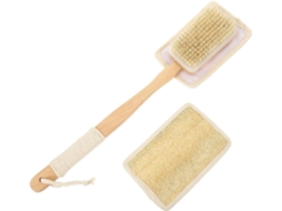 Escova De Banho Ciieeo Com Cabo Longo E Esponja Bucha Para Esfoliação Profunda Limpeza Das Costas, Conjunto De 2 Peças