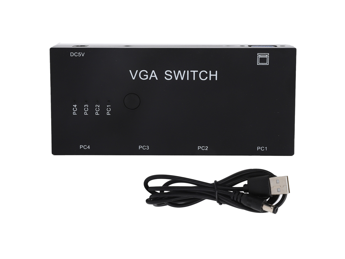 Switcher Vga 4 em 1, Divisor, Vídeo, Exibição CHABERLU