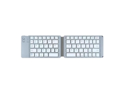 TAISHENGDA Teclado Numérico Bluetooth, 2.4GHz, Prata/Branco