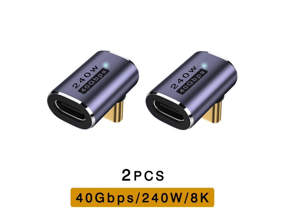 Adaptador Ugourd Usb4 Usb C Para Usb C Thunderbolt 3/4 40gbps Otg, Cabo Extensor, Conversor Tipo C Macho Para Fêmea, Compatível Com Laptops. Aquaforge