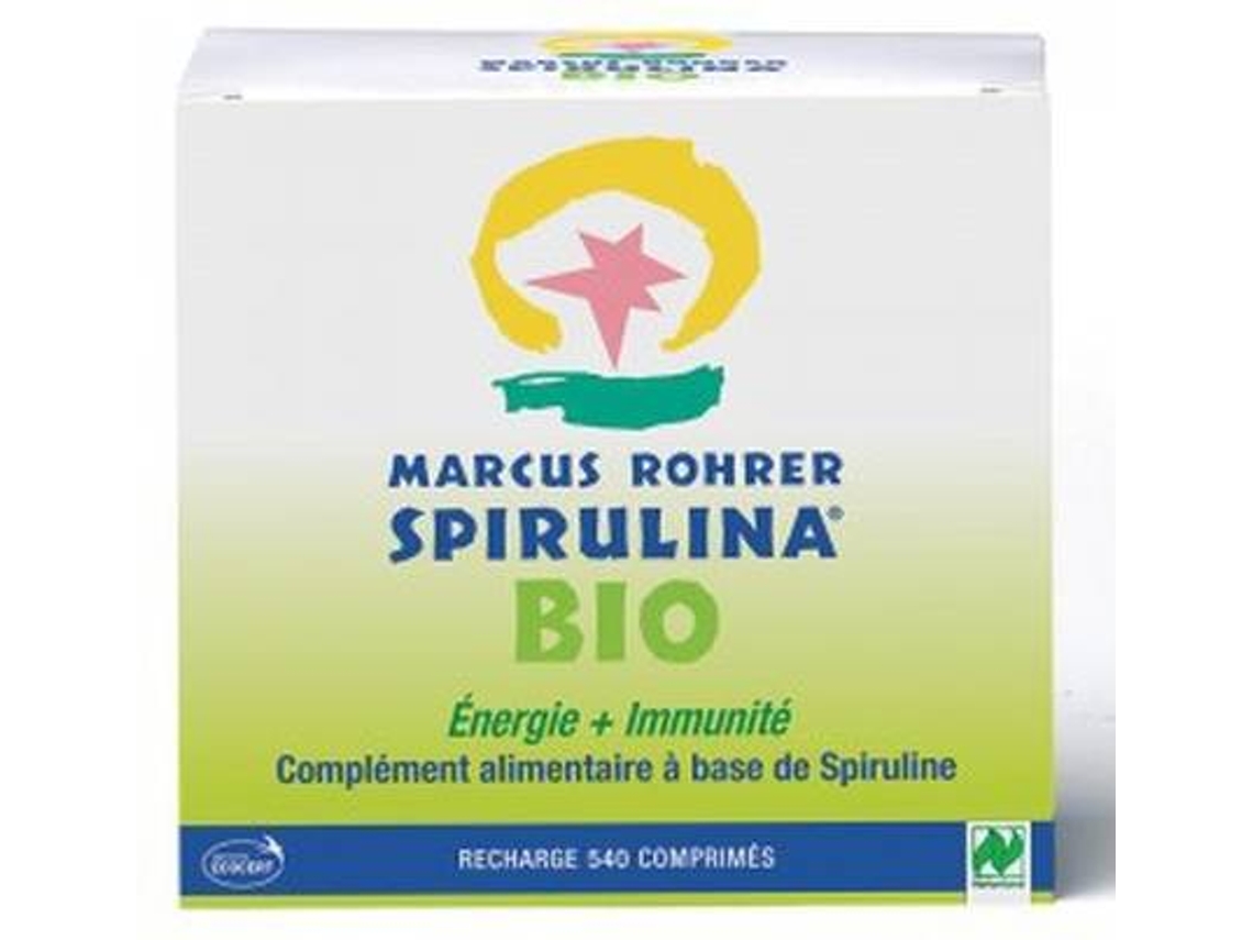 Suplemento Alimentar MARCUS ROHRER Spirulina Recarga Bio (540 comprimidos)