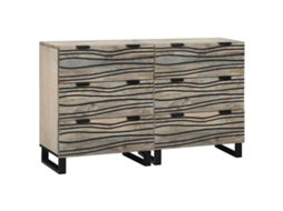 Vidaxl Conjunto De Buffets 2 Pcs Branco 120 X 33,5 X 75 Cm