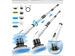 Escova de Limpeza 9 em 1 com 9 Cabeças CZHHMART (branco)