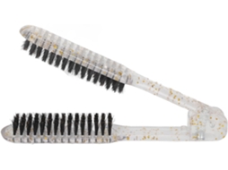 Escova Alisadora De Cabelo Com Design Vazado E Respirável, Cabo Ergonômico, Antiestática E Cerdas De Nylon Para Secagem