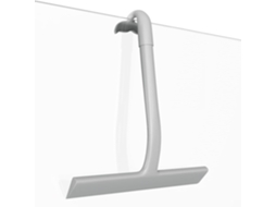 Rodo De Duche Silicone 23 Cm Com Gancho Sem Perfuração Para Vidros Cinzento