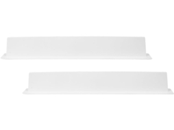 Protetor De Borda Pia Com Ventosa Silicone Nuobesty, Conjunto De 2 Peças, Barra De Cozinha Longa E Transparente