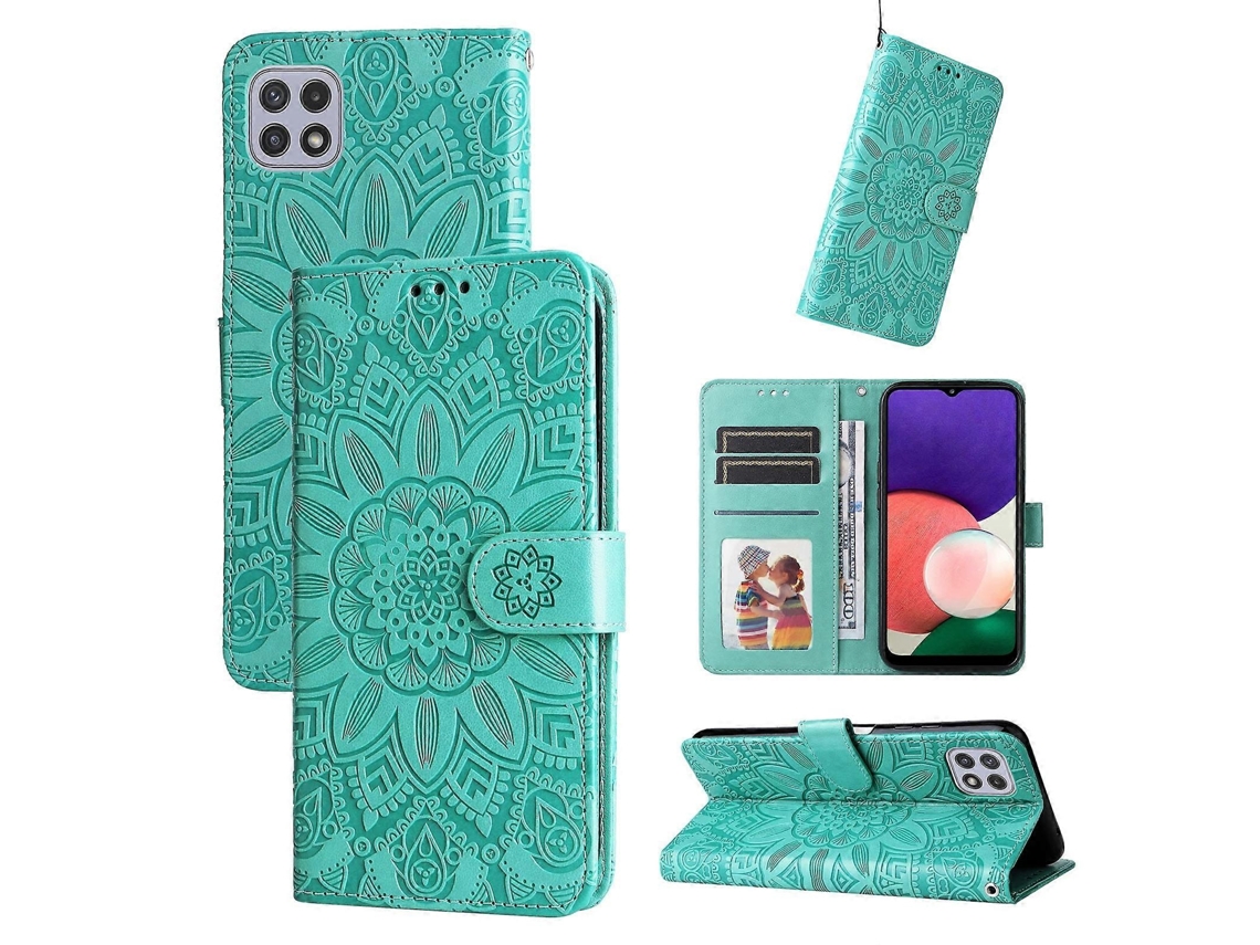 Capa Couro Para Samsung Galaxy A22 5g, Elysve