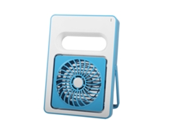 Ventilador Usb Recarregável Portátil De Mão Laxiscreed, Ideal Para Mesa, Cor Azul