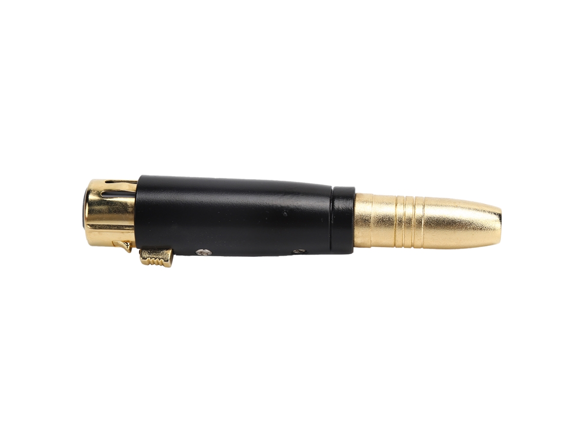 Adaptador de 6,35 mm fêmea para XLR, zinco, para microfone, guitarra, áudio AQUAFORGE