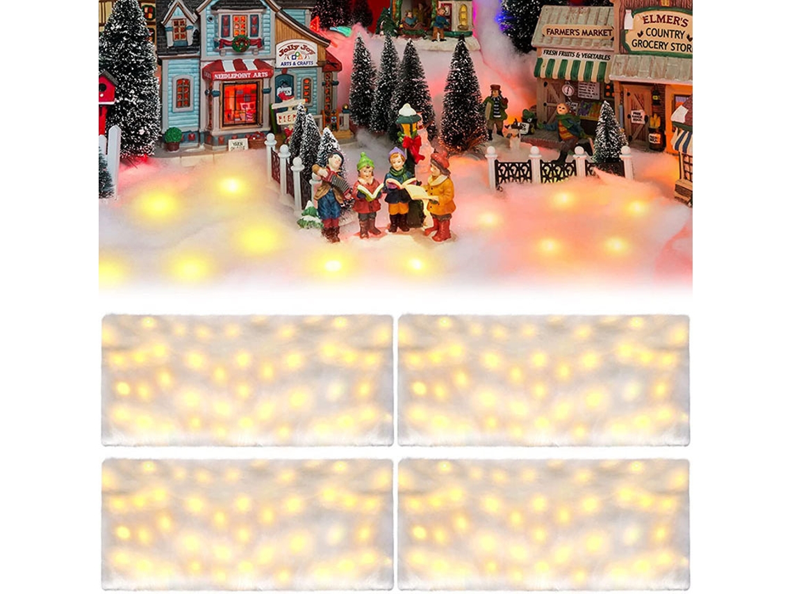 Cobertura De Neve Brilhante Para O Natal
