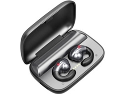 Auriculares Bluetooth True Wireless ENKERS de Condução Óssea Esportivos Sem 5.0 Estéreo Aberto com Caixa de Carga,