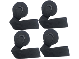 Conjunto De 4 Faixas Resistência Pretas Nolitoy Para Treinamento Físico Em Casa, Com Âncoras Porta Acolchoadas