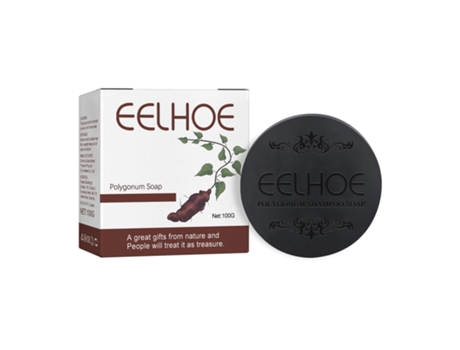Shampoo De Cabelo Polygonum Essência Shampoo Escurecimento De Cabelo Sabonete Natural Orgânico Cinza Limpeza Reversa De Cabelo 1 Unidade Eelhoe
