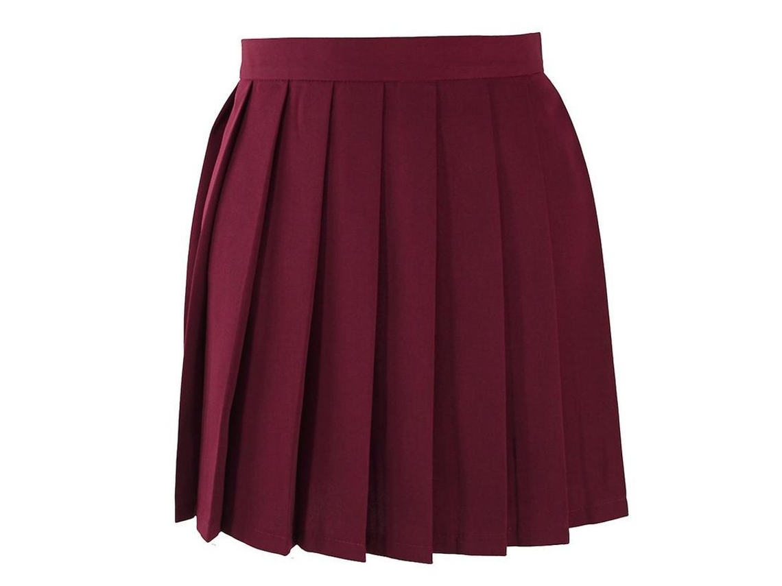 2026 falda de Tenis Plisada para Niñas Mystdiy de Poliéster Y Algodón Talla Corta Estampado Liso