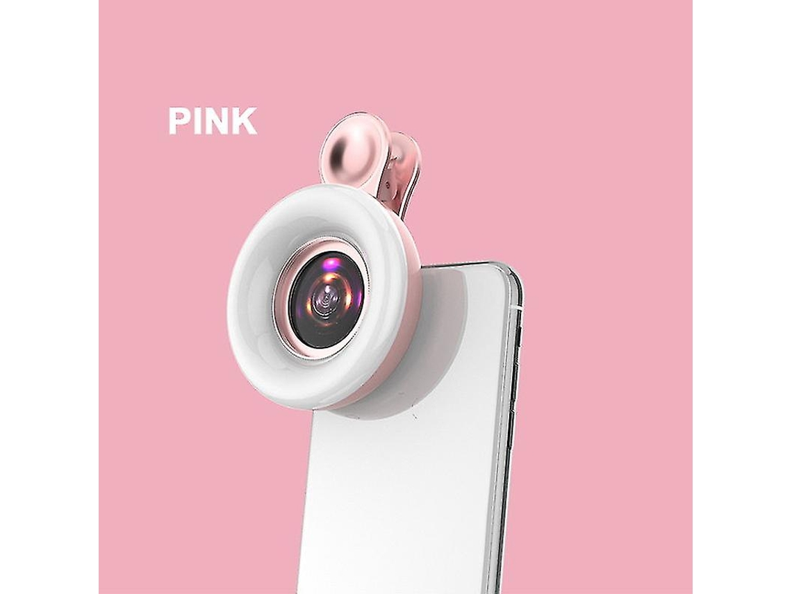 Luz De Preenchimento Para Celular, Lente Macro 15x, Flash Led Portátil Para Selfie, Lâmpada Para Selfie, Luz De Anel Universal Db Slowmoose